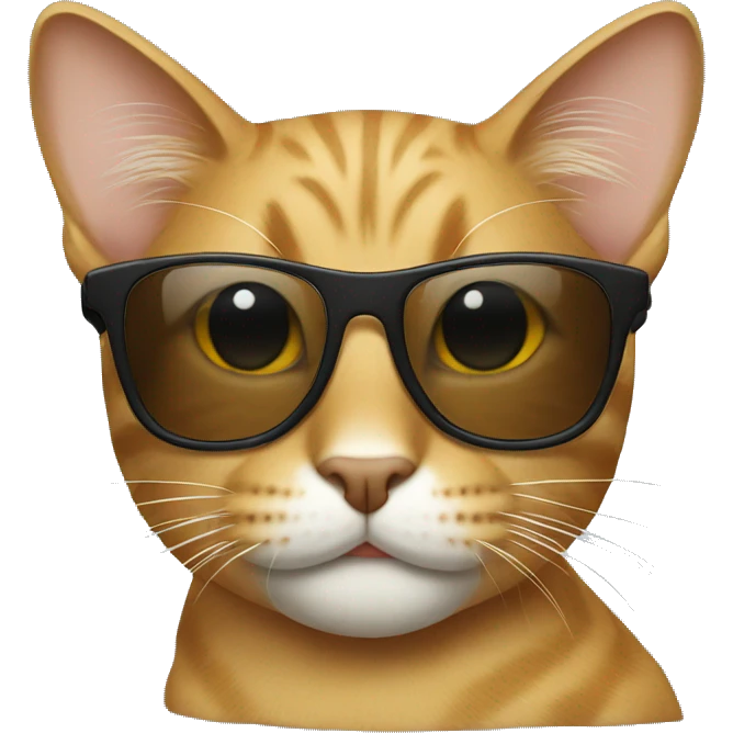 Cat with sunglasses emoji