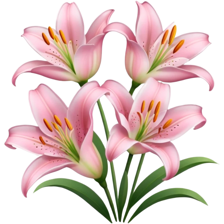 babypink flower lilies  emoji