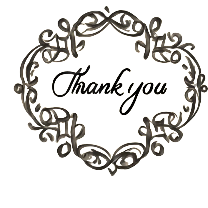 Beautiful handwritten  thank you  emoji