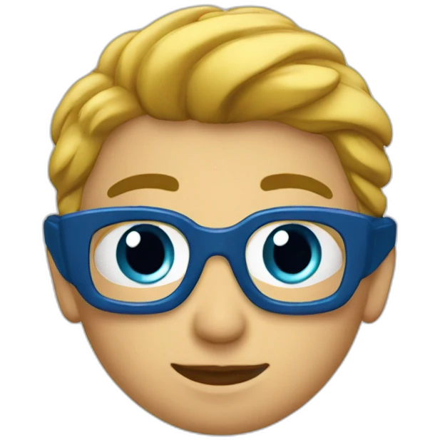 Cœur bleu canard emoji