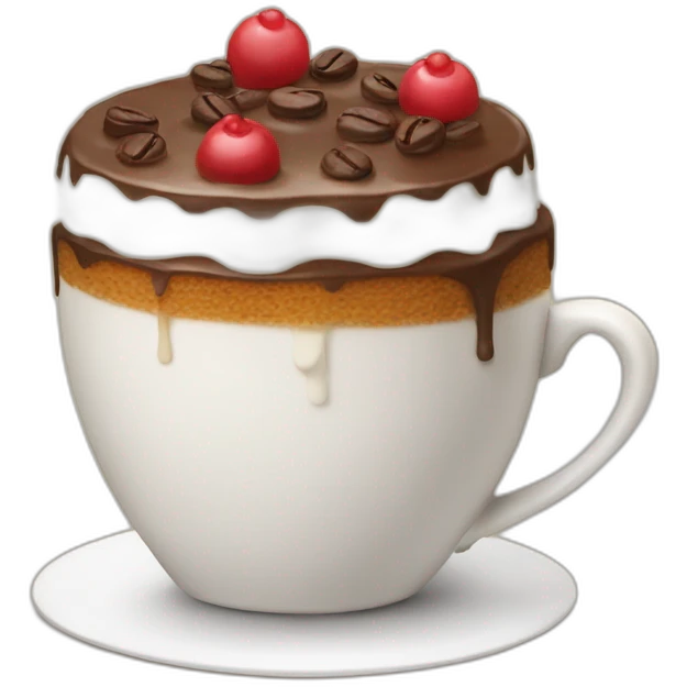 Cake coffee  emoji