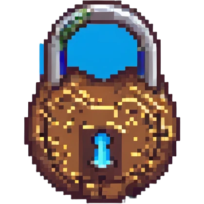8 bit lock emoji emoji