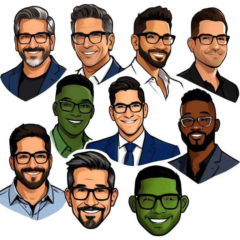 Grant Cardone, Tai Lopez, Josh King Madrid, Alex Hormozi, Iman Gadzhi, Daniel G, Branden Condy, Patrick Bet-David, Dan Henry, Luke Belmar, Shelby Sapp, Leila Hormozi, Tefi Valenzuela, business, influencers, friends, rich millionaire success lifestyle, private jet , supercars, success, sales emoji