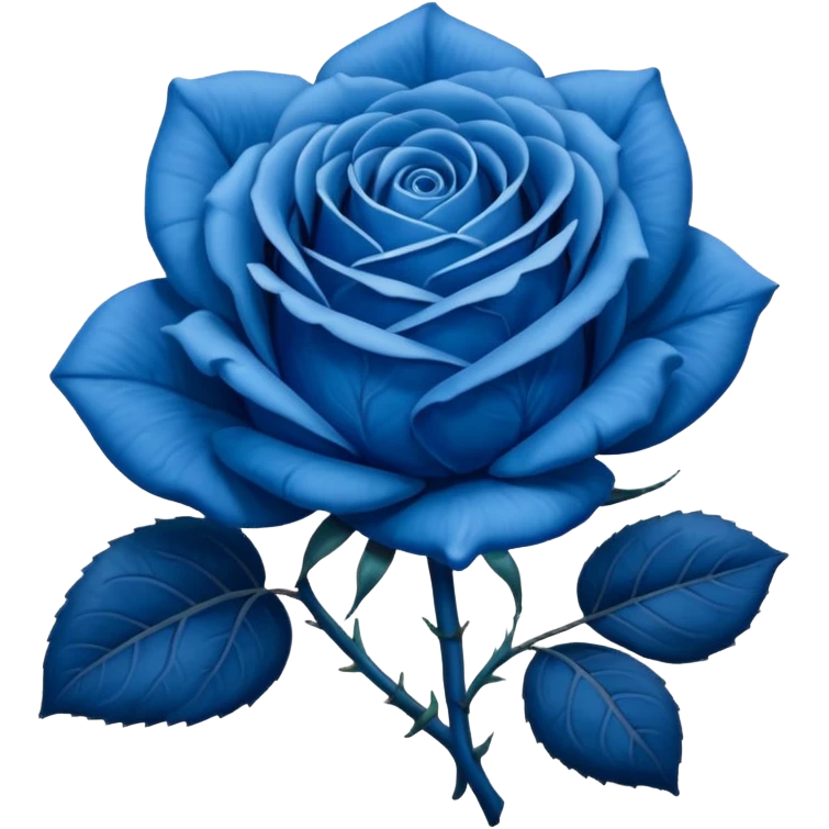 blue rose emoji