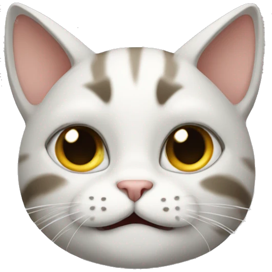 make a cat lauhing and pointing emoji