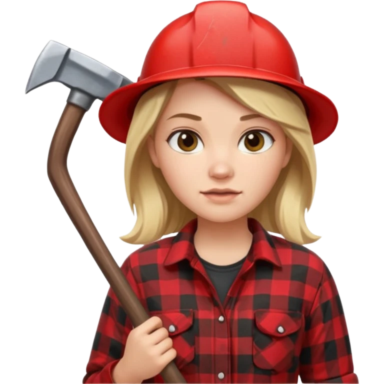 lumberjack woman emoji