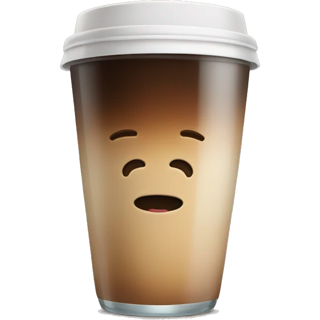 Glass of coffee emoji