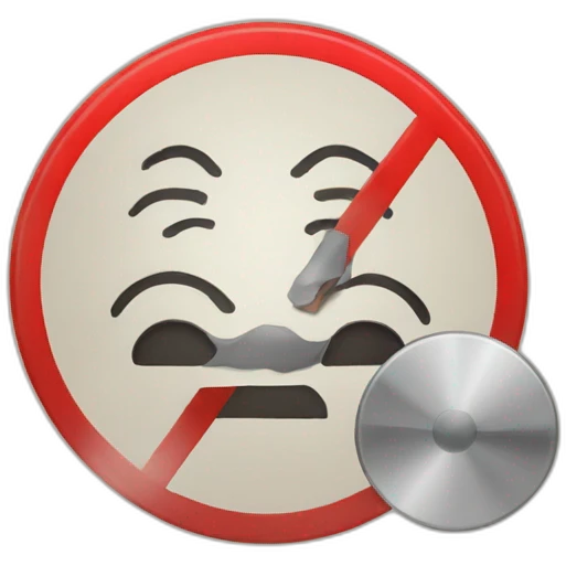 prohibited sign emoji