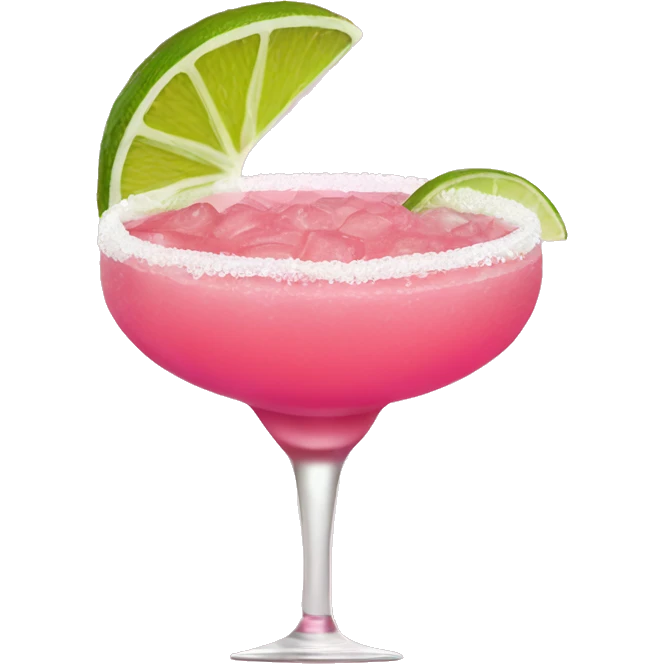 Pink margarita without garnish  emoji