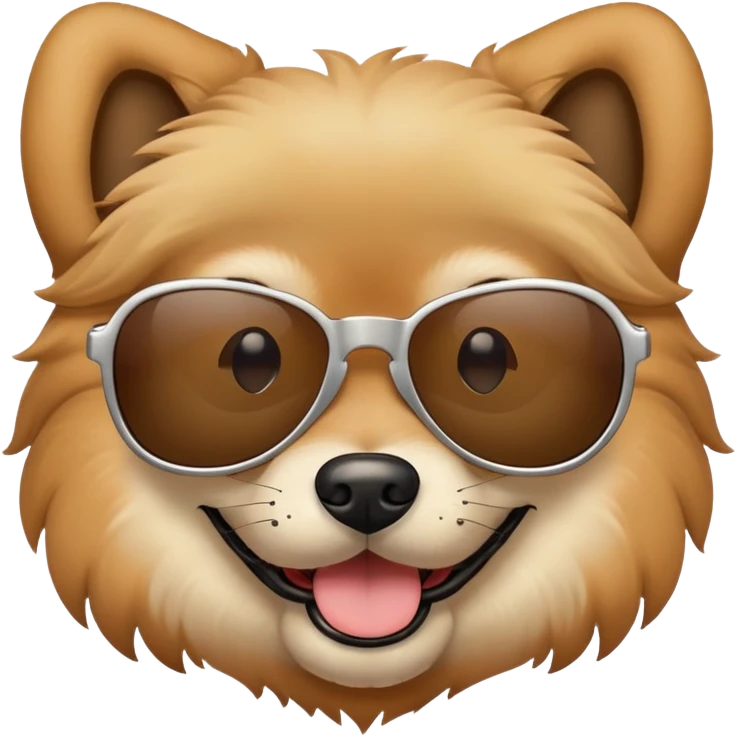 Dog wearing sunglasses  emoji