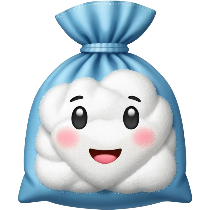 bag of sugar no face emoji