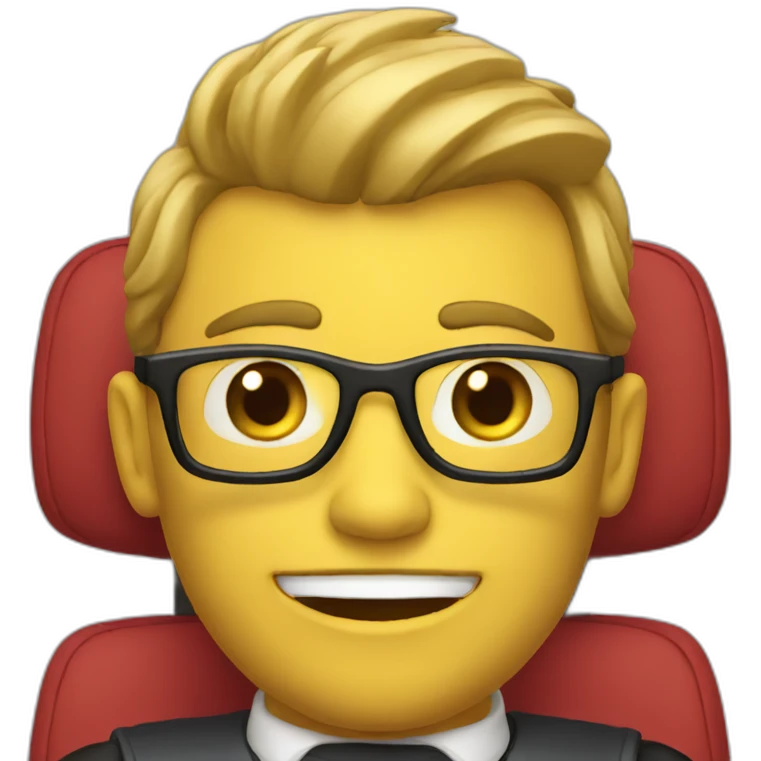 corwn driving car emoji