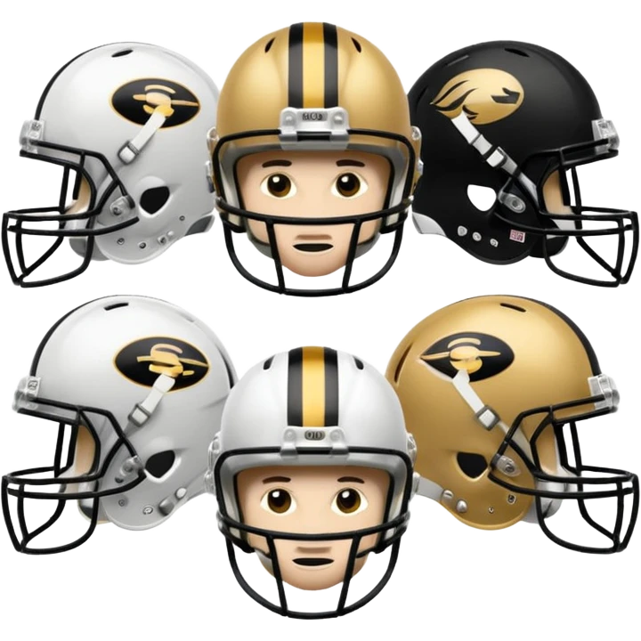 college football players helmets emoji