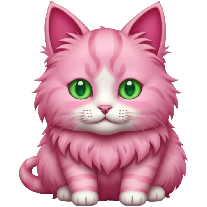 Pink cat emoji