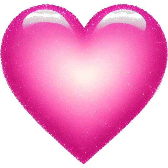 Sparkling pink heart emoji