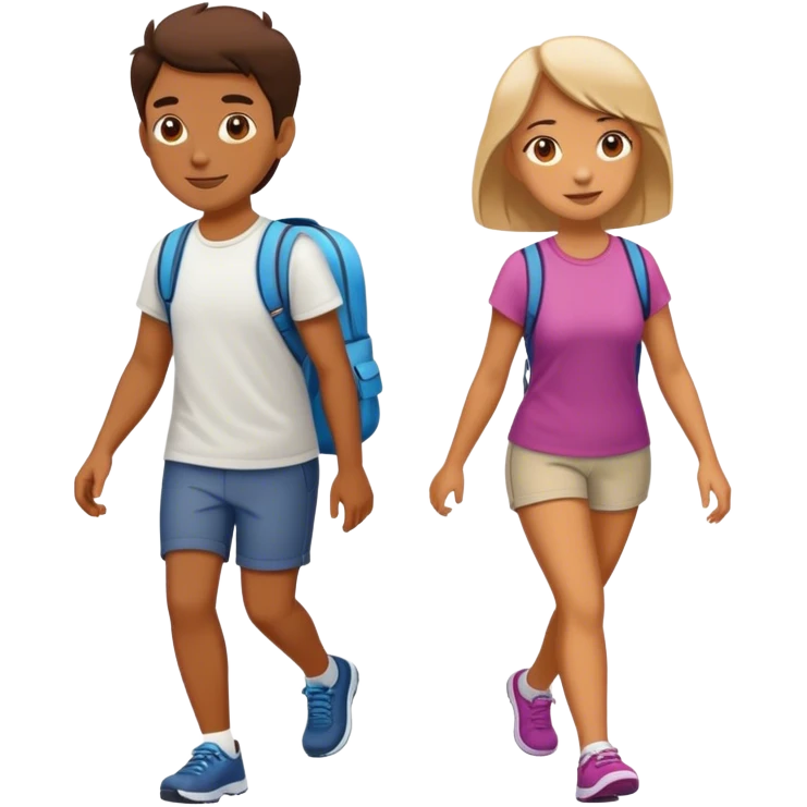 Two friends going for a walk emoji