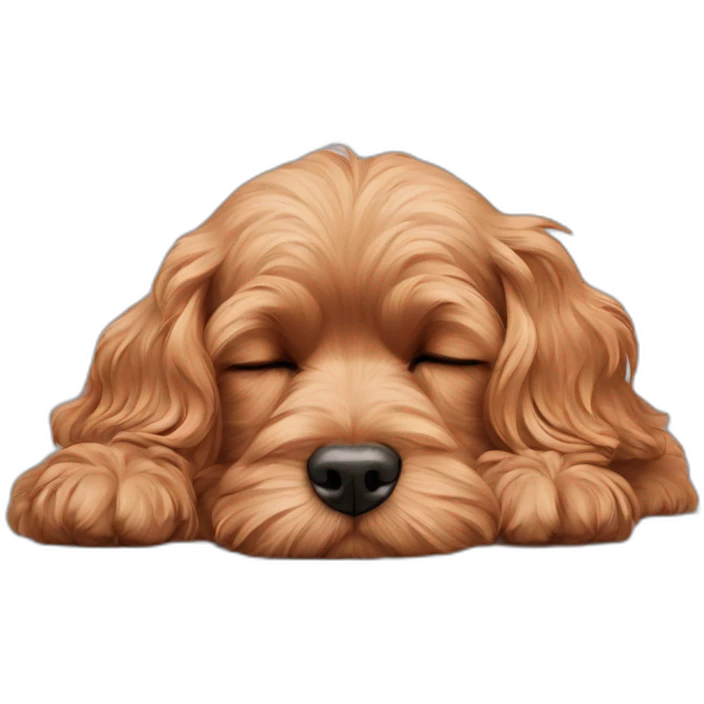cavoodle sleeping emoji