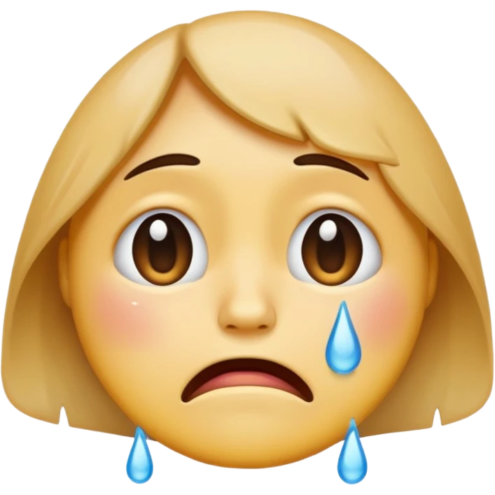crying face emoji, expressive and clear emoji