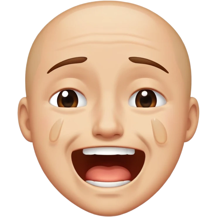 an emotional face crying and laughing at the same time  emoji