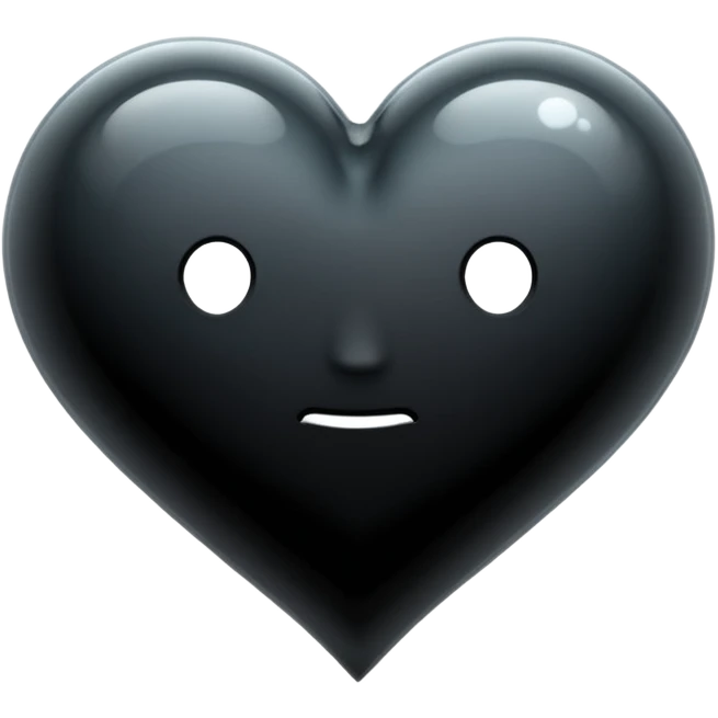 Please make the thought bubble 💭 bigger than the black heart 🖤 inside it.” emoji