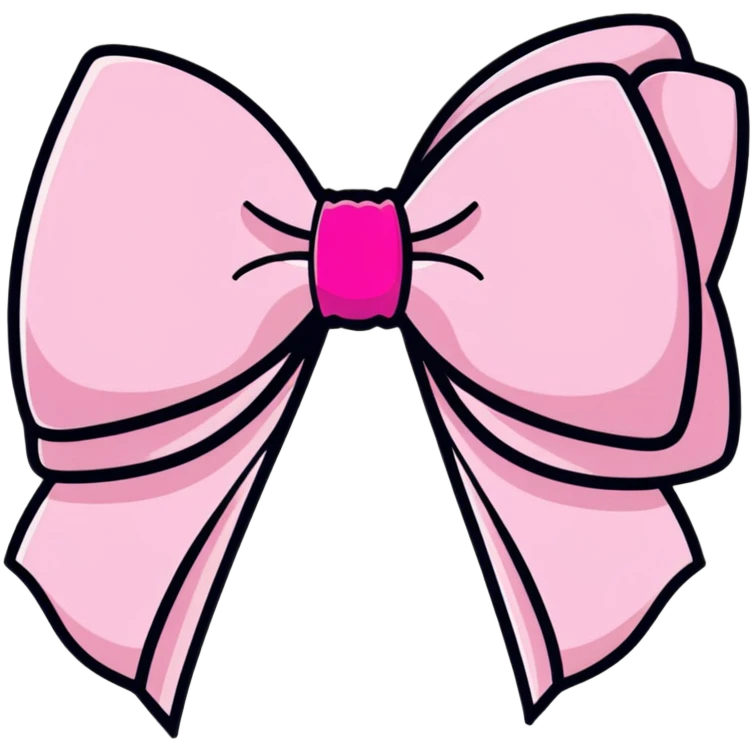 Pink bow  emoji