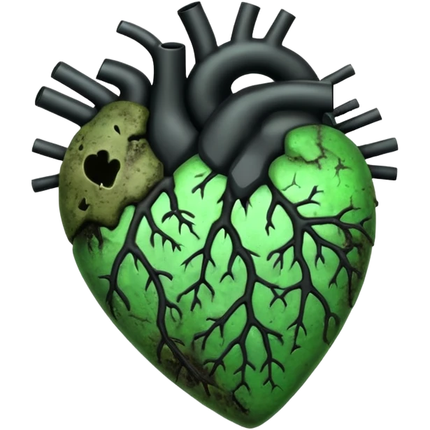 A heart Rotten emoji