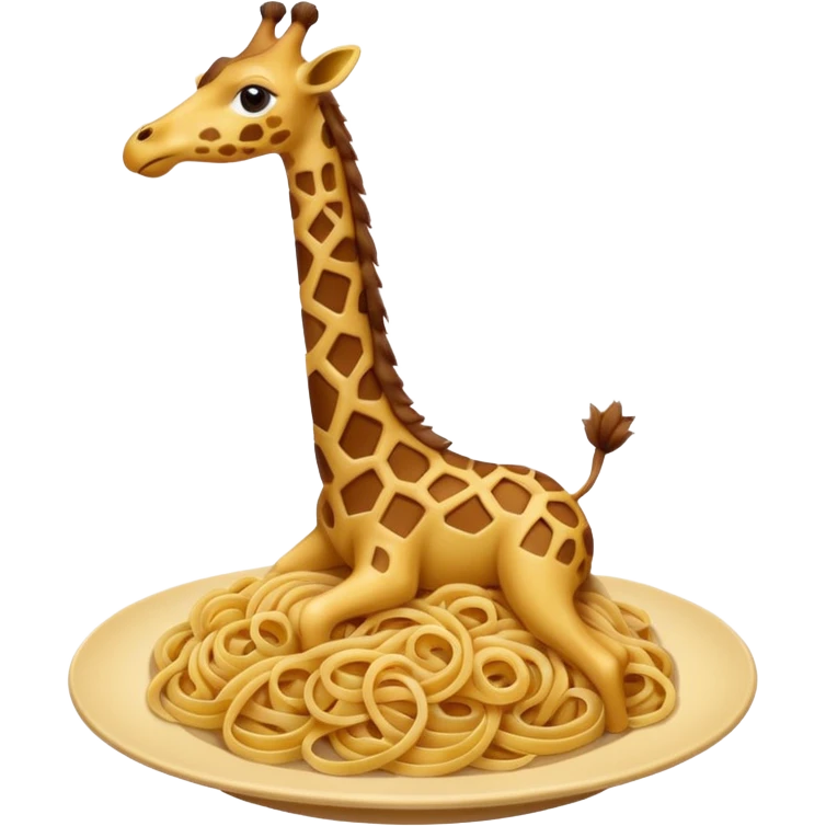 Spaghetti giraffe emoji