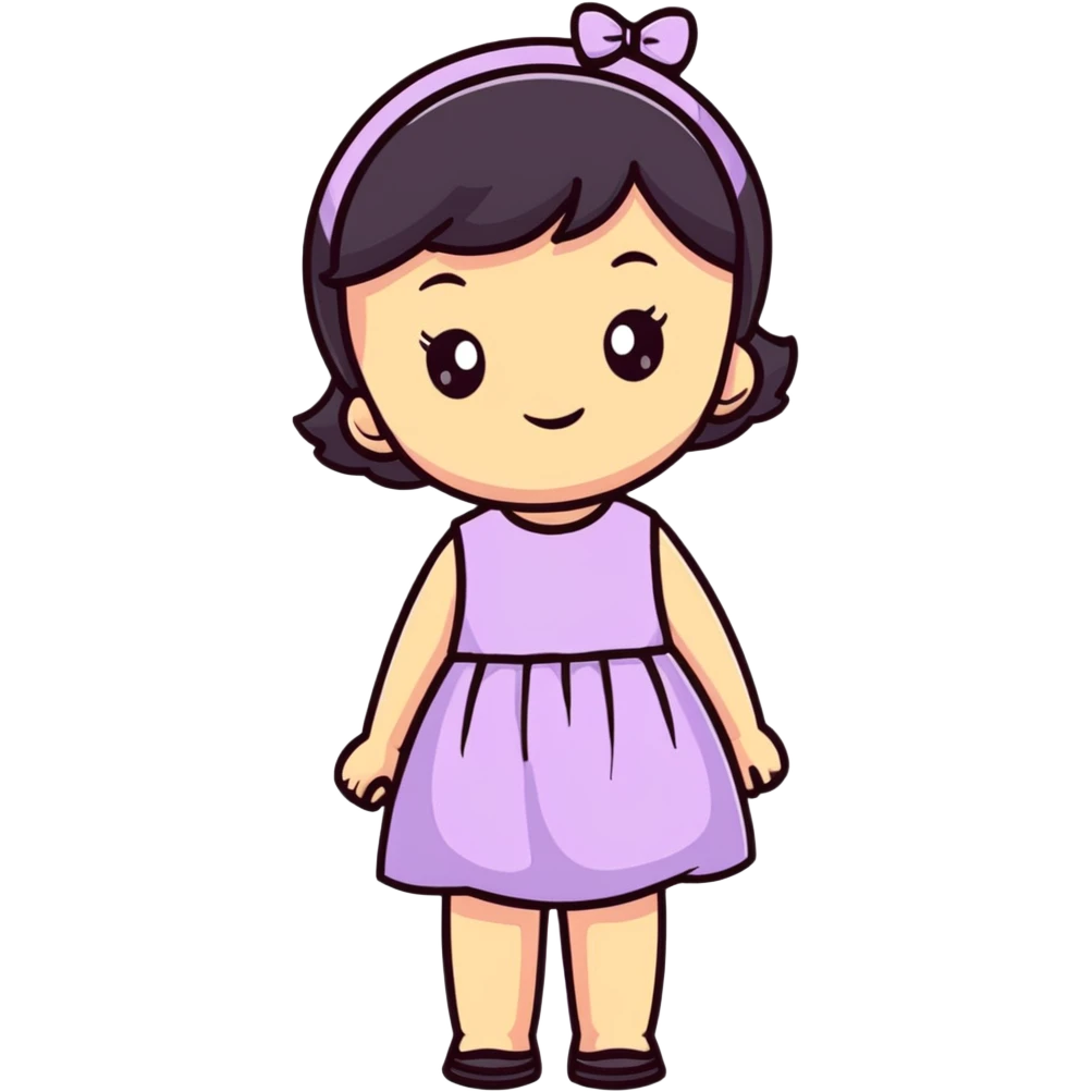 girl in a cute dress emoji