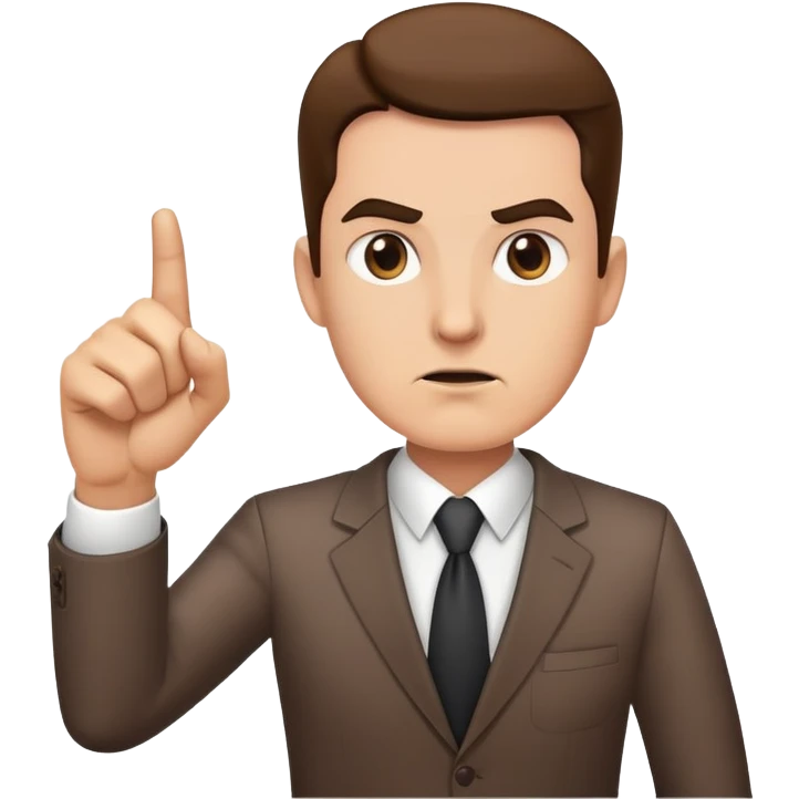 demanding boss pointing at design mockups emoji