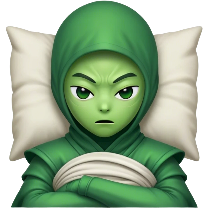 alien ninja sleepy emoji