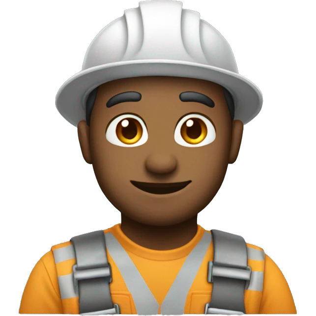 Construction worker man magician emoji