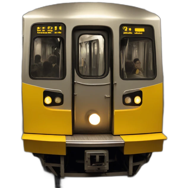 Yellow Berlin subwaytrain emoji