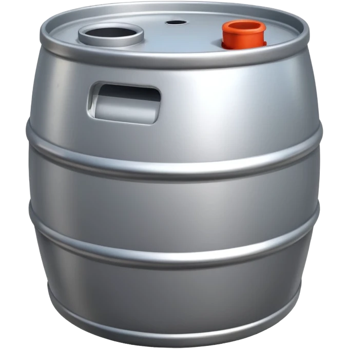 generate a realistic rust-free metal natural gas barrel emoji