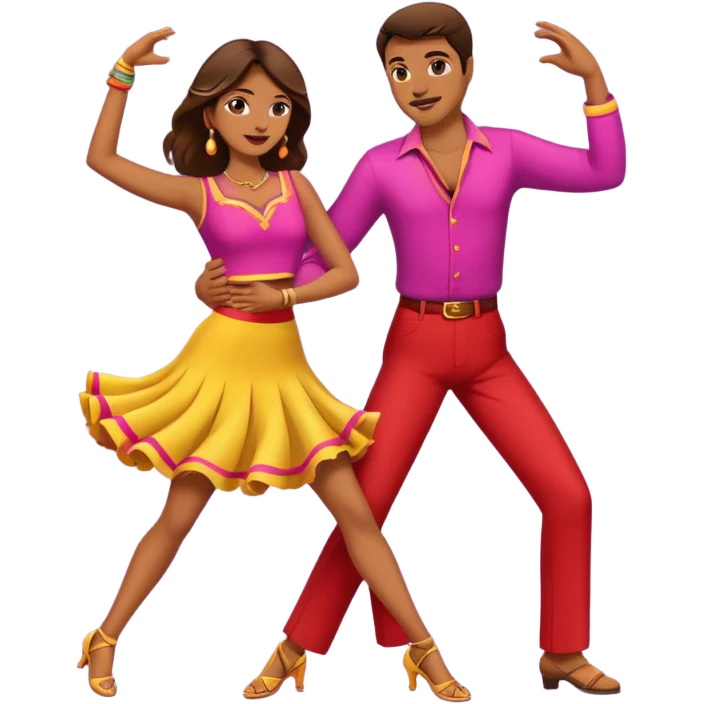 A couple dancing salsa emoji