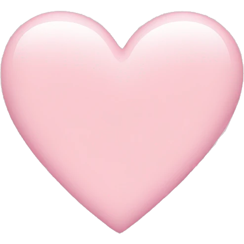 a light pink heart emoji
