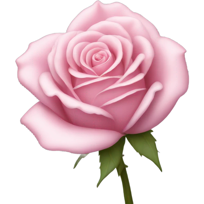 Pink rose emoji
