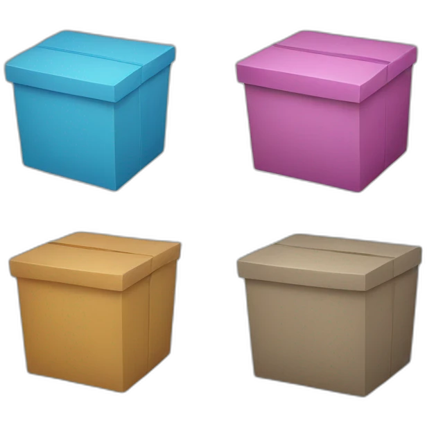 Three boxes emoji