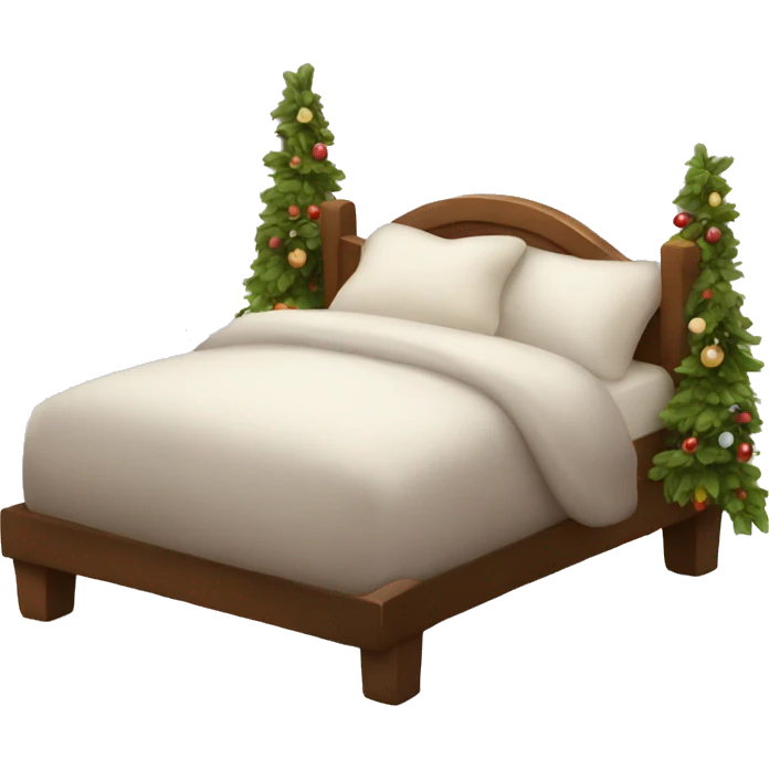 cozy christmas bed  emoji
