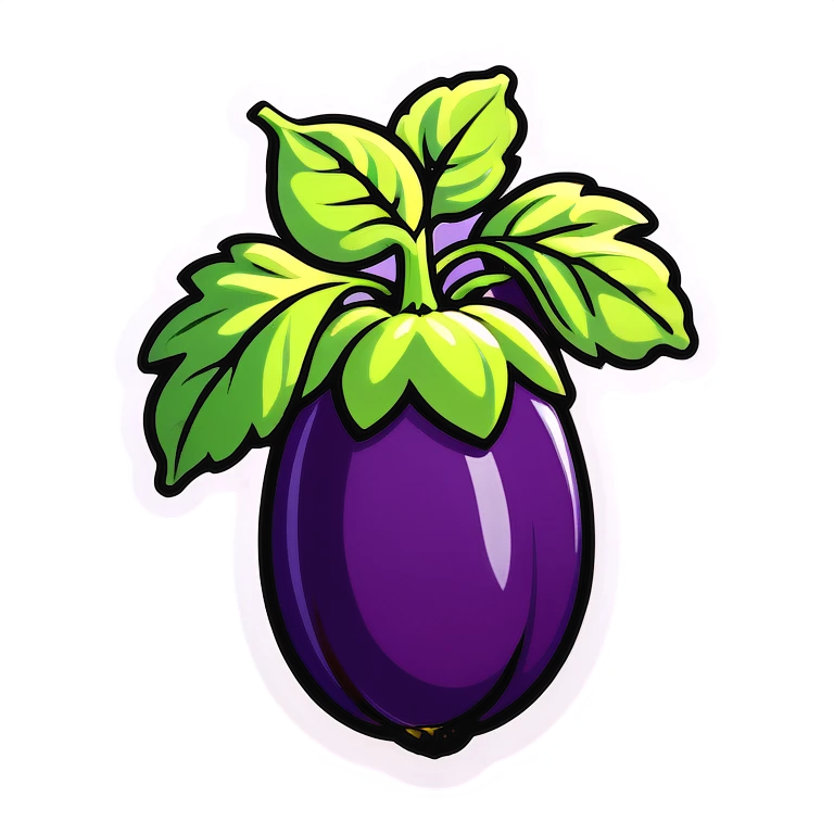 Cross of eggplants emoji