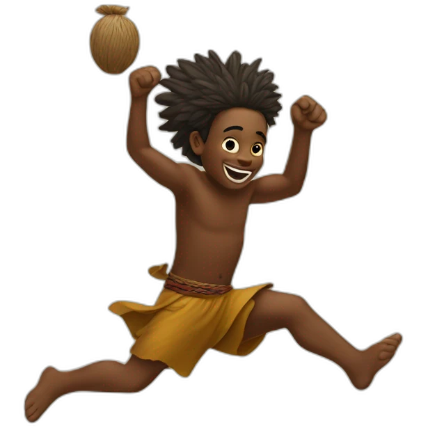 Aborigine is jump emoji