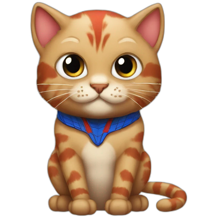 spiderman as a cat emoji