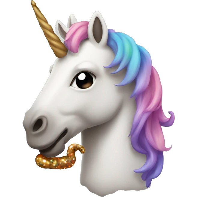 Unicorn with poop emoji