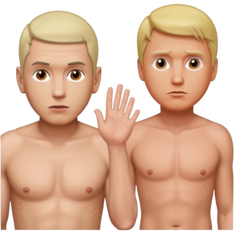 Eminem and donald trump naked emoji