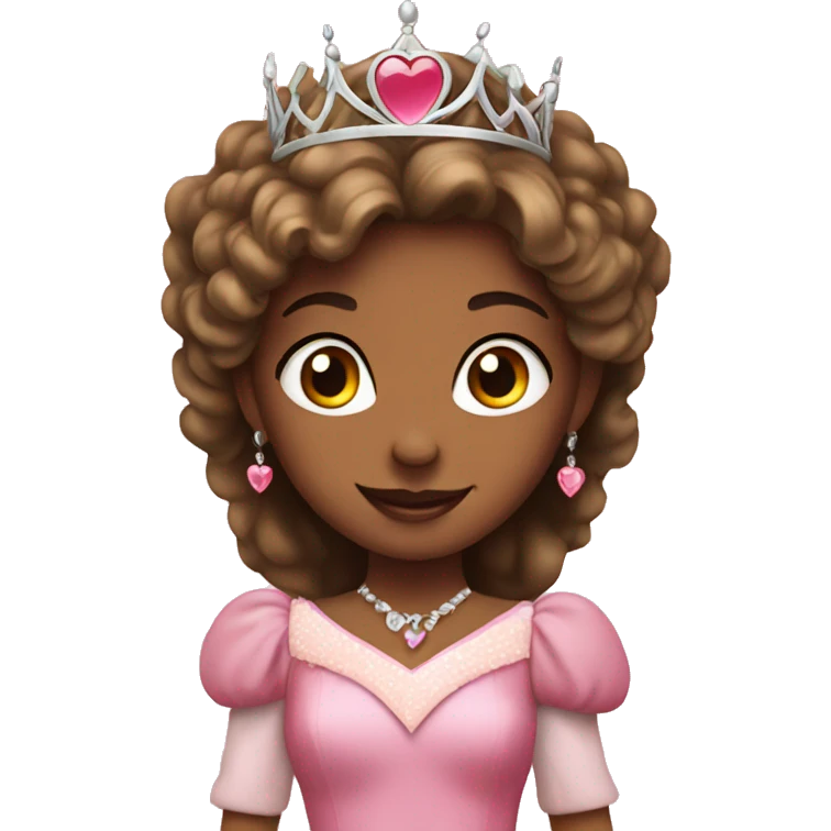 Princess with heart emoji