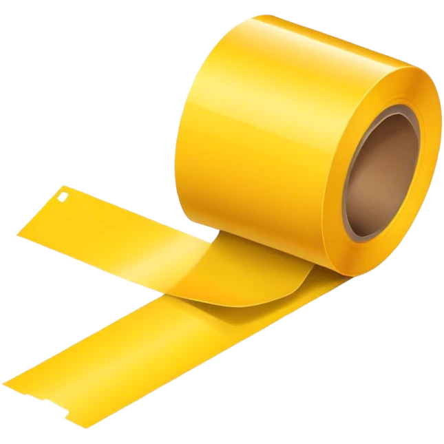 Wide yellow tape  emoji