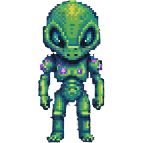 space alien video game character emoji