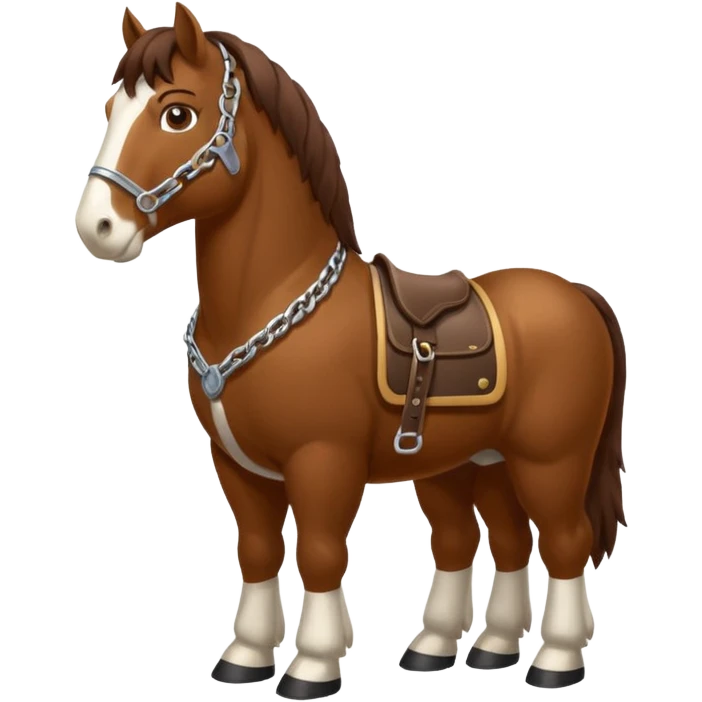 Realistic Clydesdale  emoji