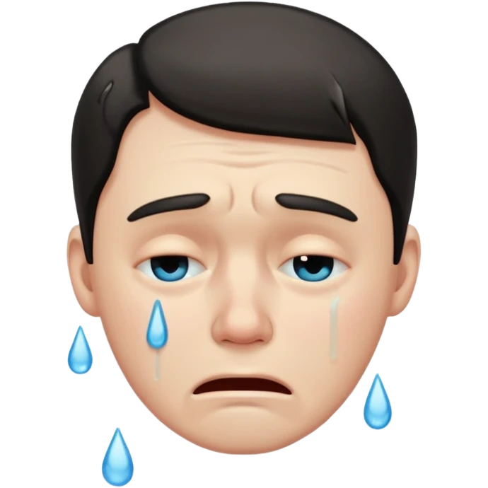 مردی که گریه میکند emoji