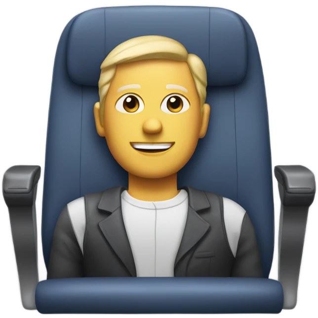 Passenger in first class show seat emoji