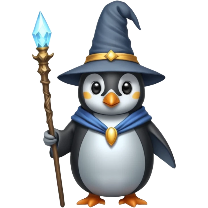 Penguin Wizard emoji